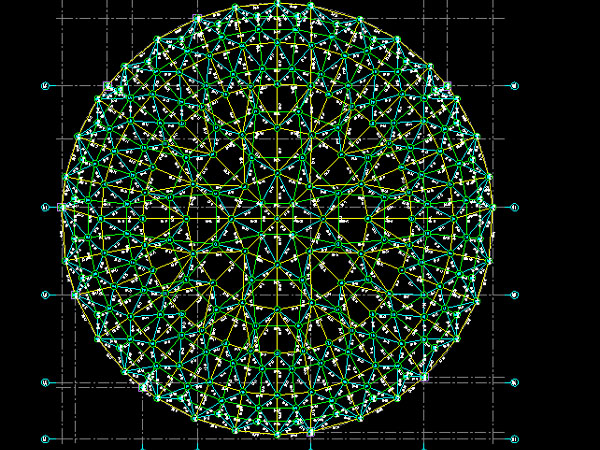 重庆明光正元广场圆形网架