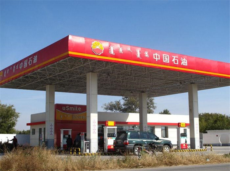 重庆加油站钢结构网架案例1
